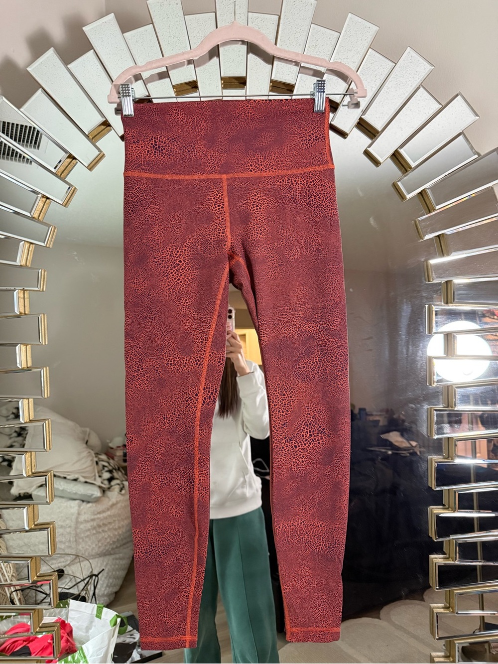 lululemon athletica Sculpt High-Rise Leggings in Burnt Red